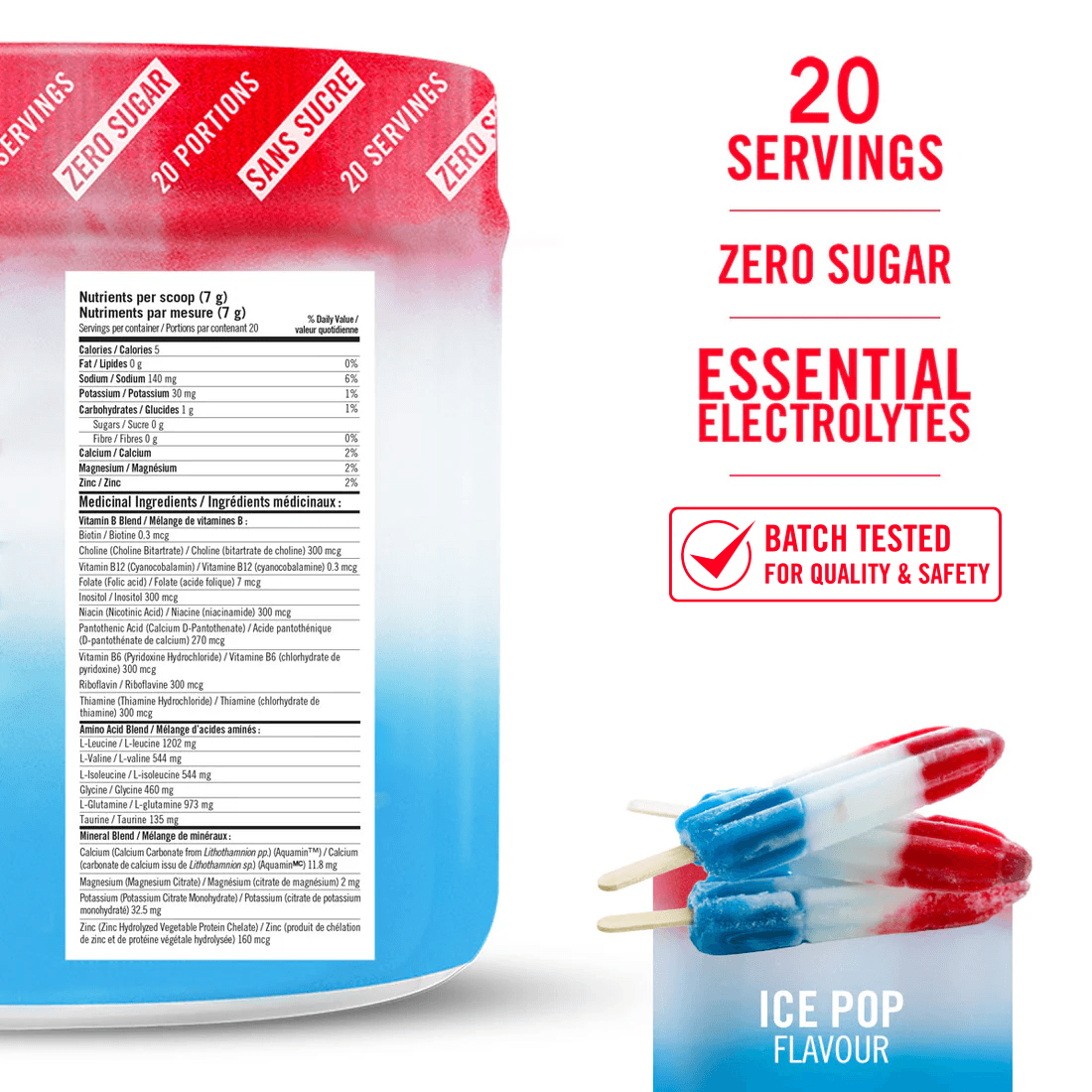 HYDRATION MIX / Ice Pop - 20 Servings