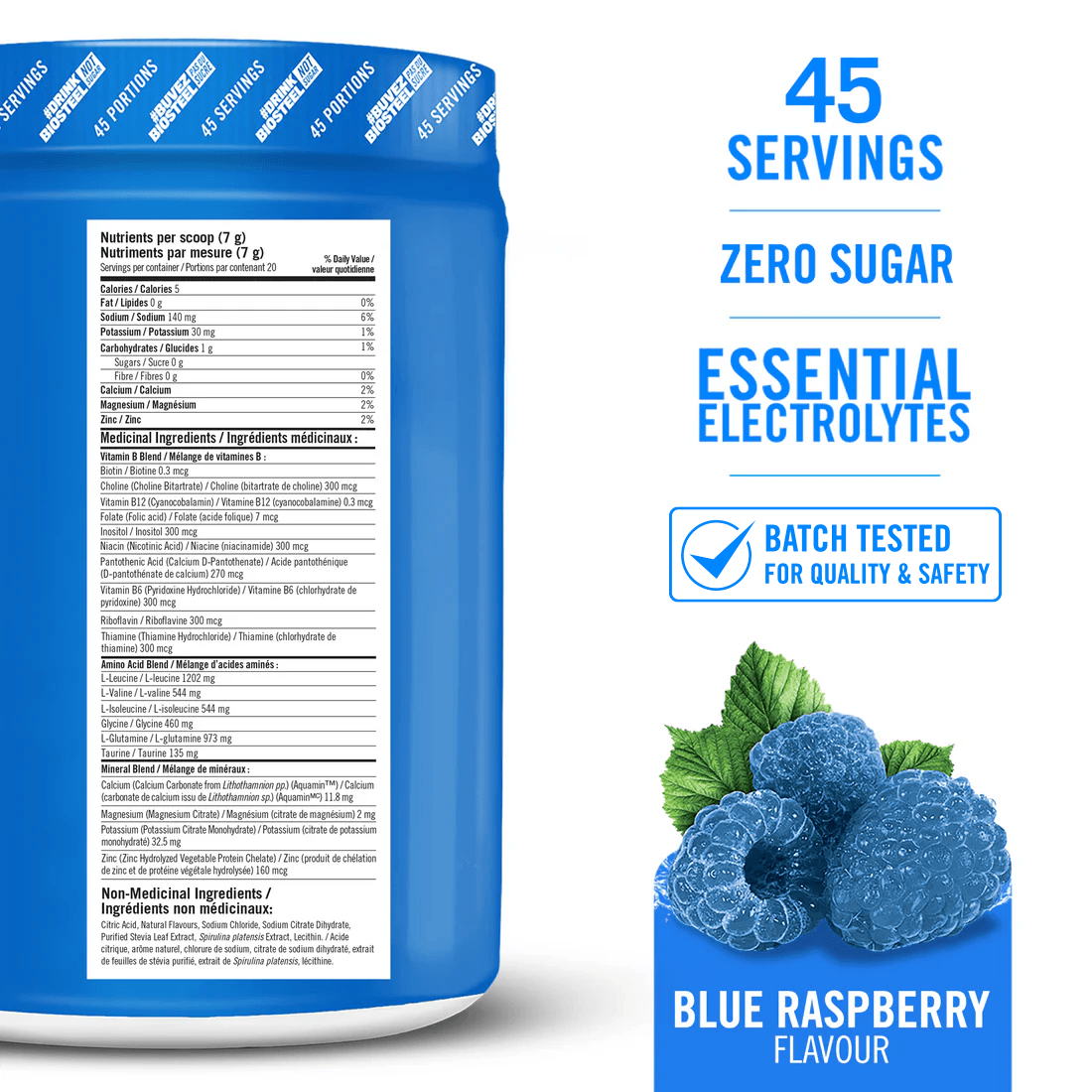 HYDRATION MIX / Blue Raspberry - 45 Servings