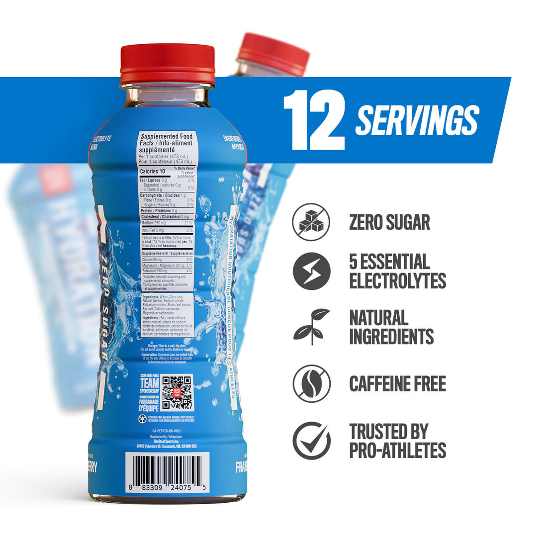 Hydration Drink / Blue Raspberry  - 12 Pack