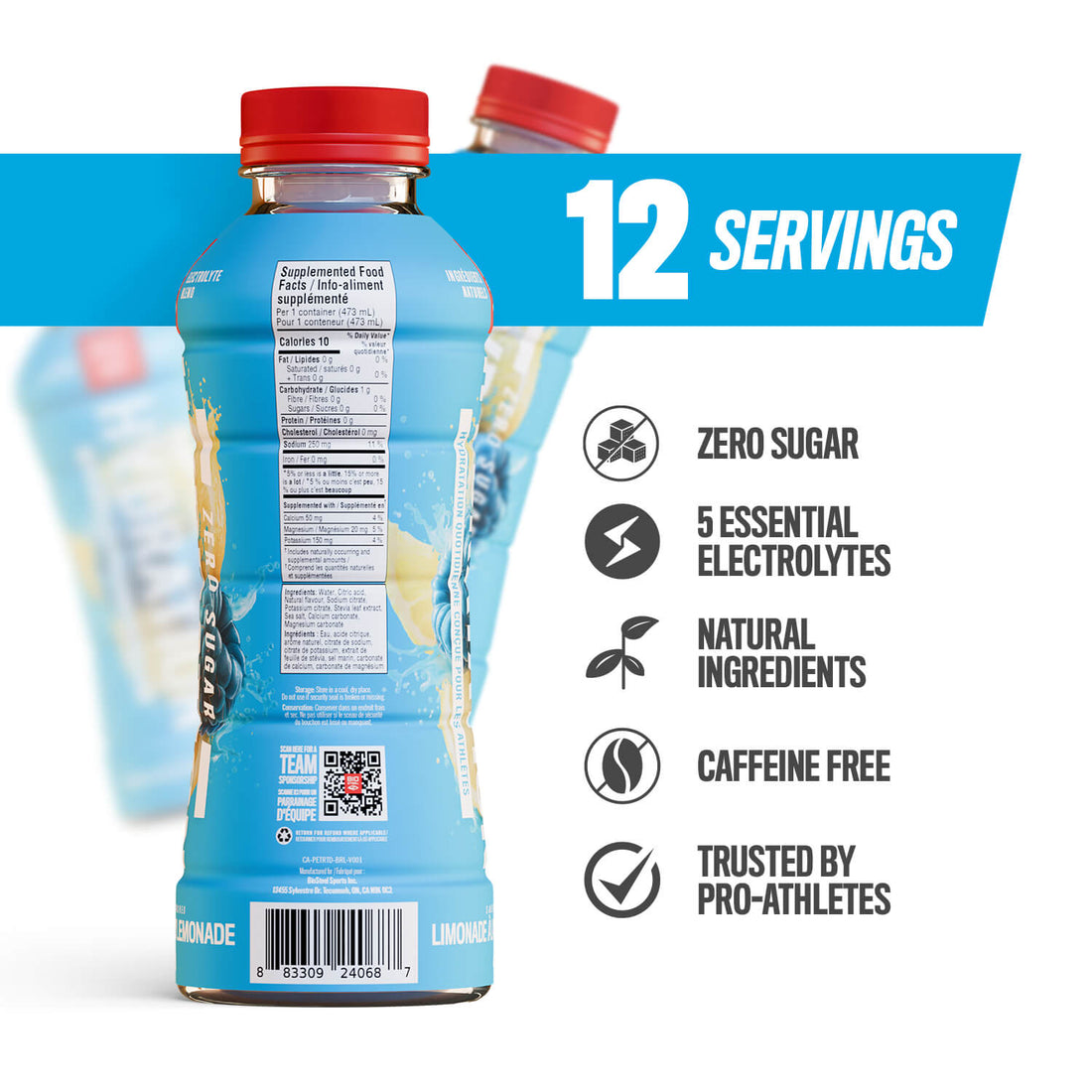 Hydration Drink / Blue Raspberry Lemonade - 12 Pack