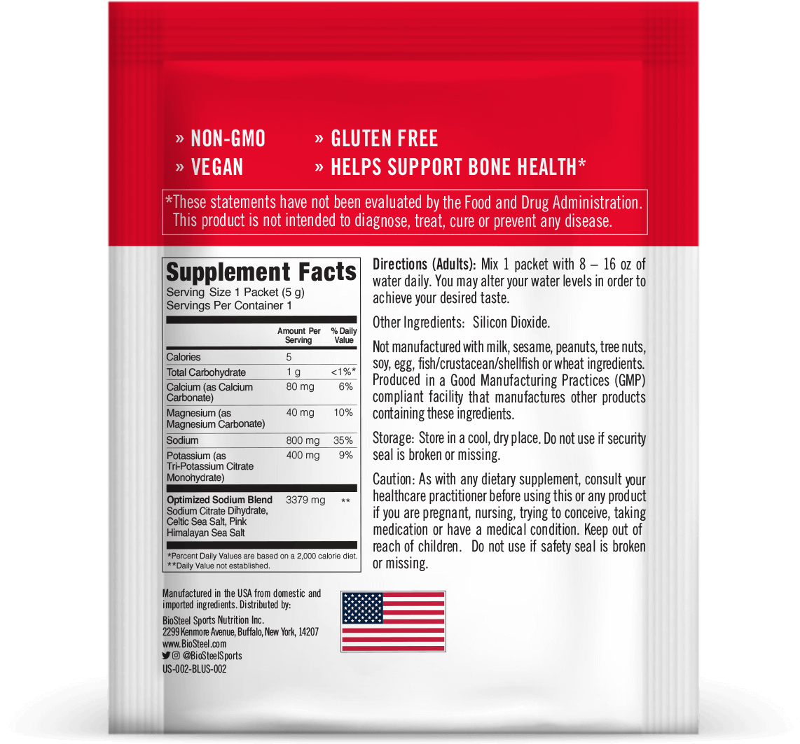 Essential electrolytes biosteel canada