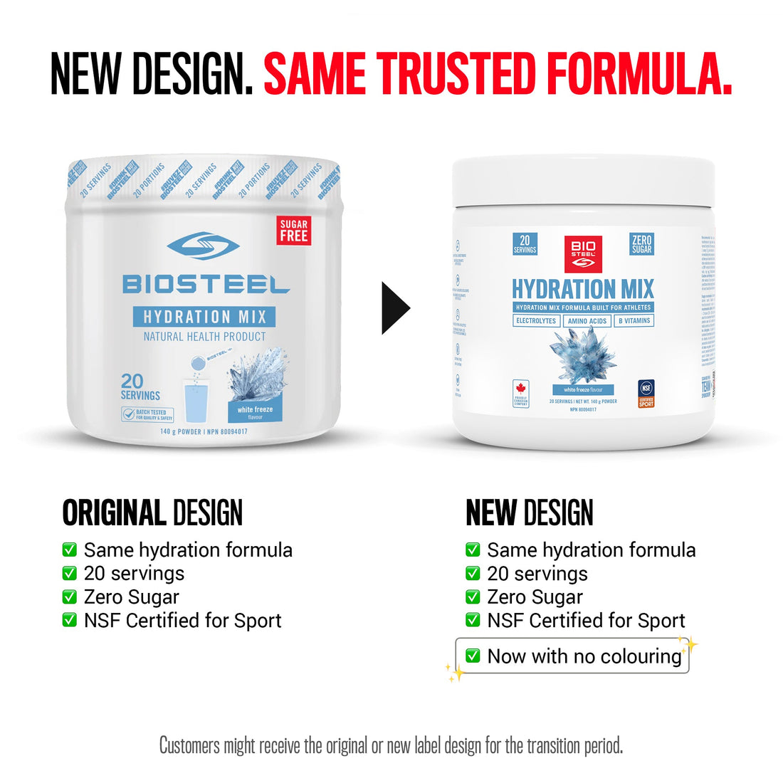 HYDRATION MIX / White Freeze - 20 Servings