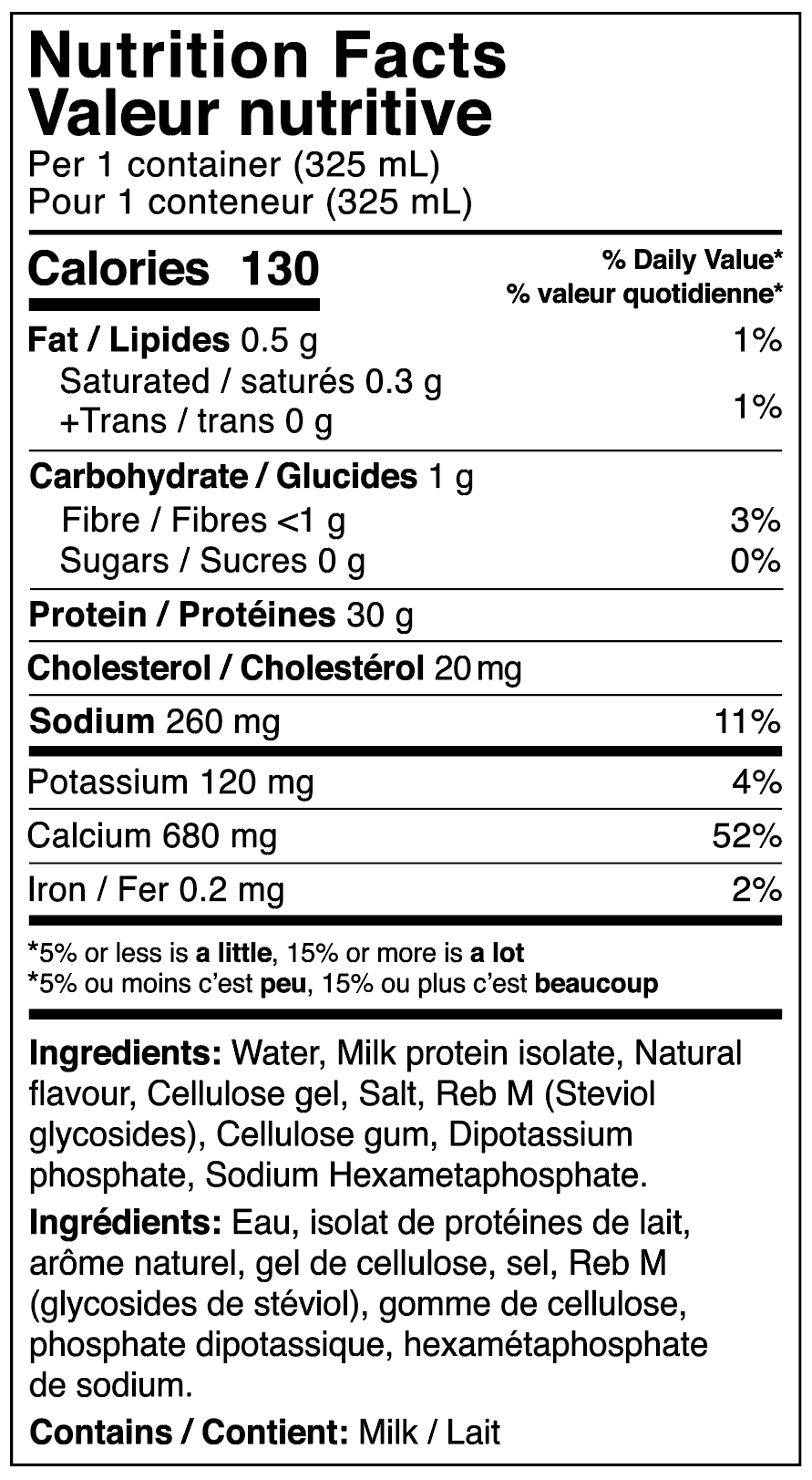 PROTEIN DRINK / Vanilla Milkshake - 18 Pack