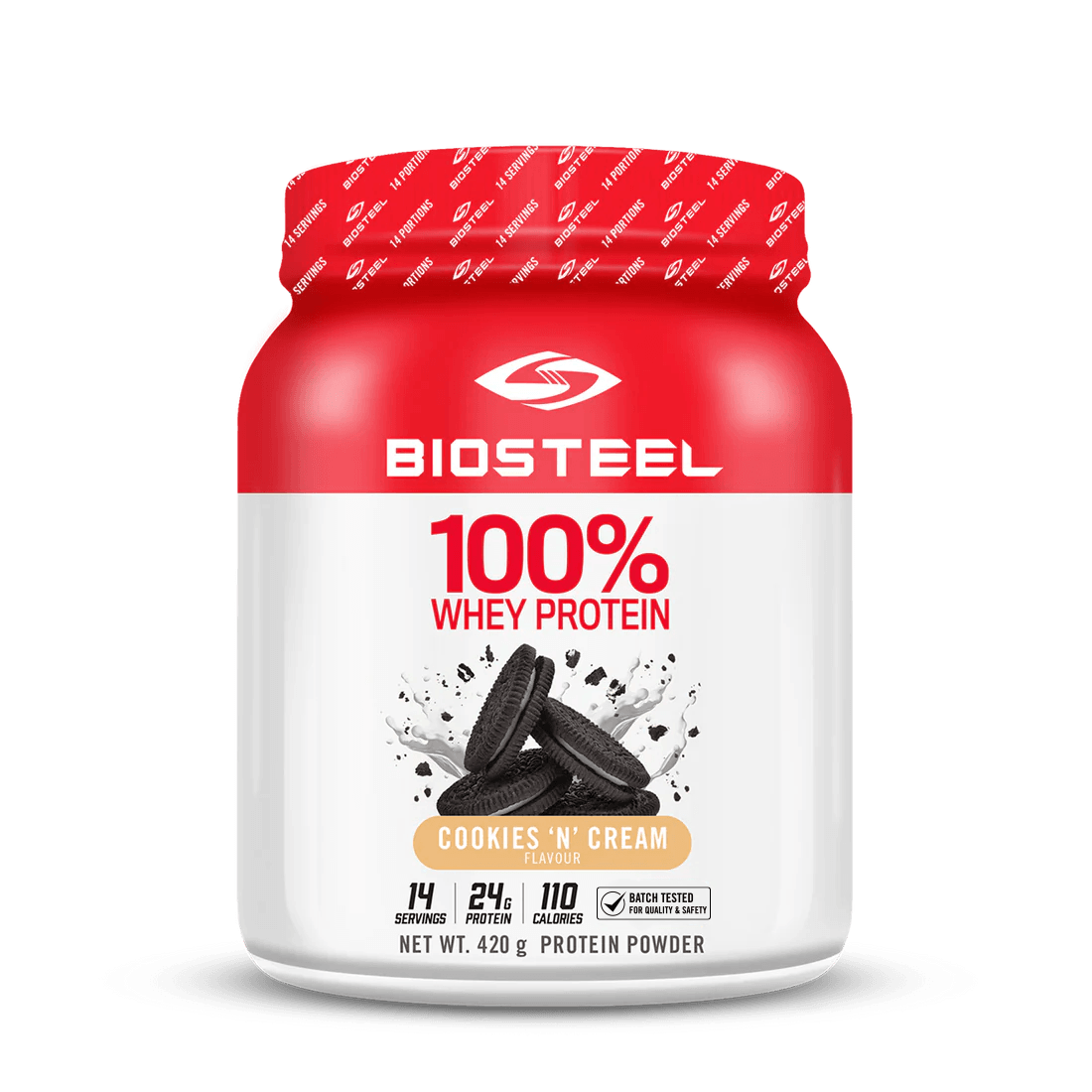 100 Whey Protein / Cookies 'N' Cream 14 Servings BioSteel Canada